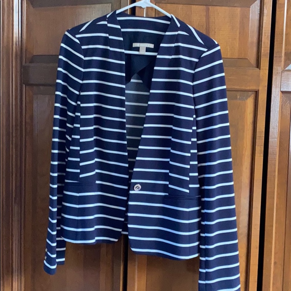 Banana republic striped jacket/ blazer